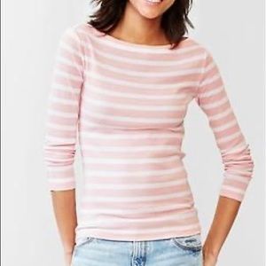 The Gap Blush Pink Modern Boatneck Shirt